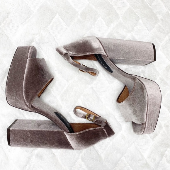 Jeffrey Campbell Shoes - JEFFREY CAMPBELL velvet platform heels.